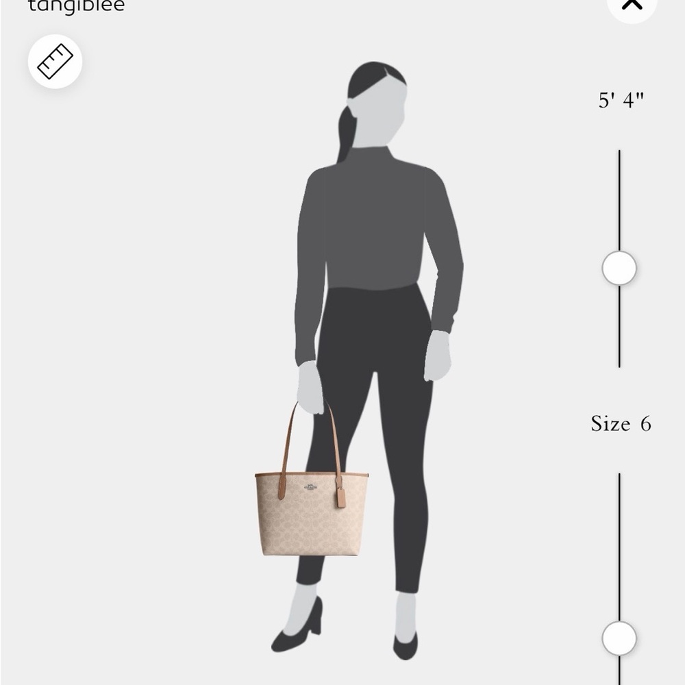 COACH SMALL/MEDIUM TOTE-COACH SHOULDER BAG. - Picture 6 of 12
